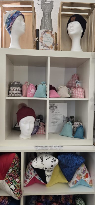 Handgestrickte Hauben